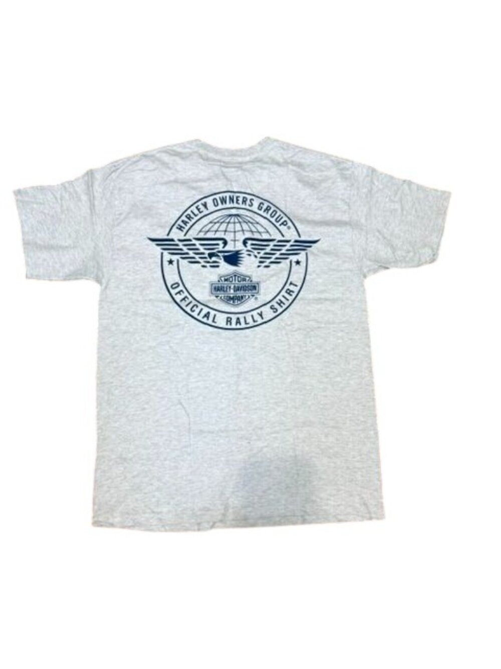 Club H.O.G. Richmond 21st Annual Rally T-Shirt By Hanes Authentic M Gray Cotton - Picture 4 of 6